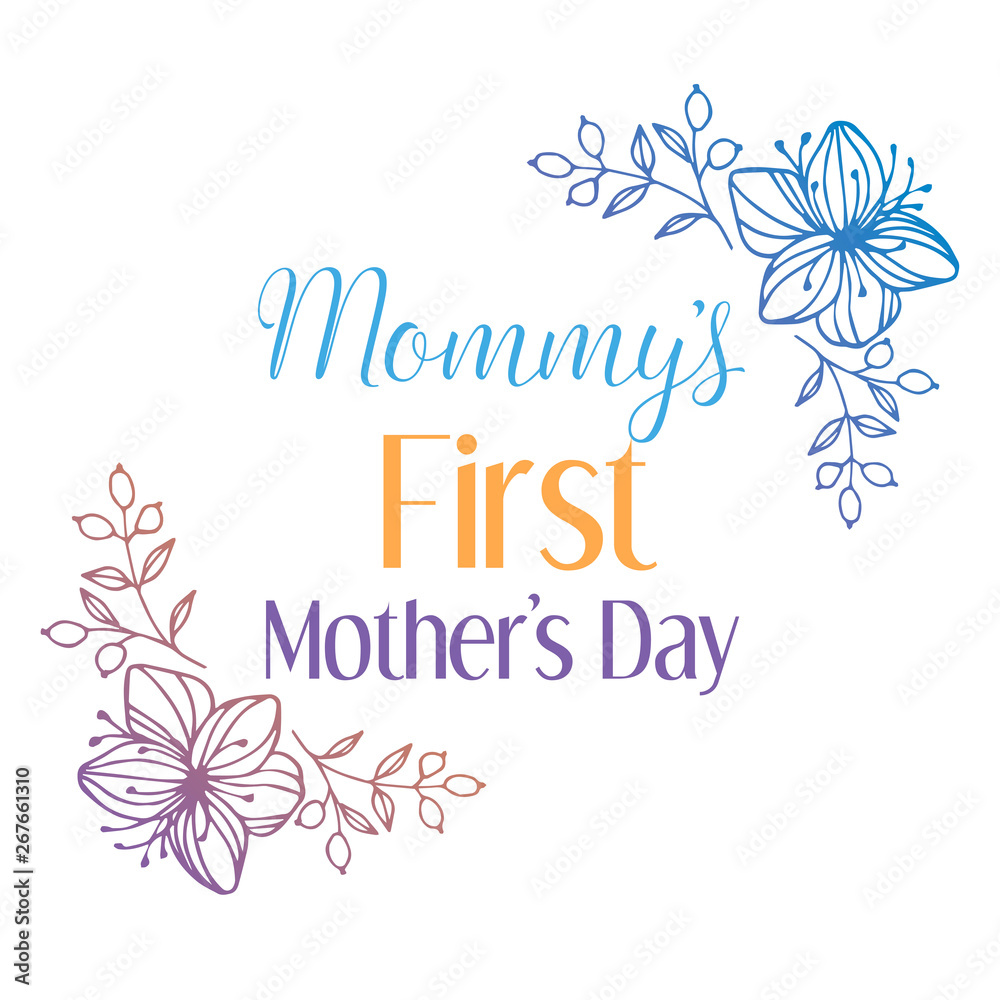 Mommy's First Mother's Day greeting card