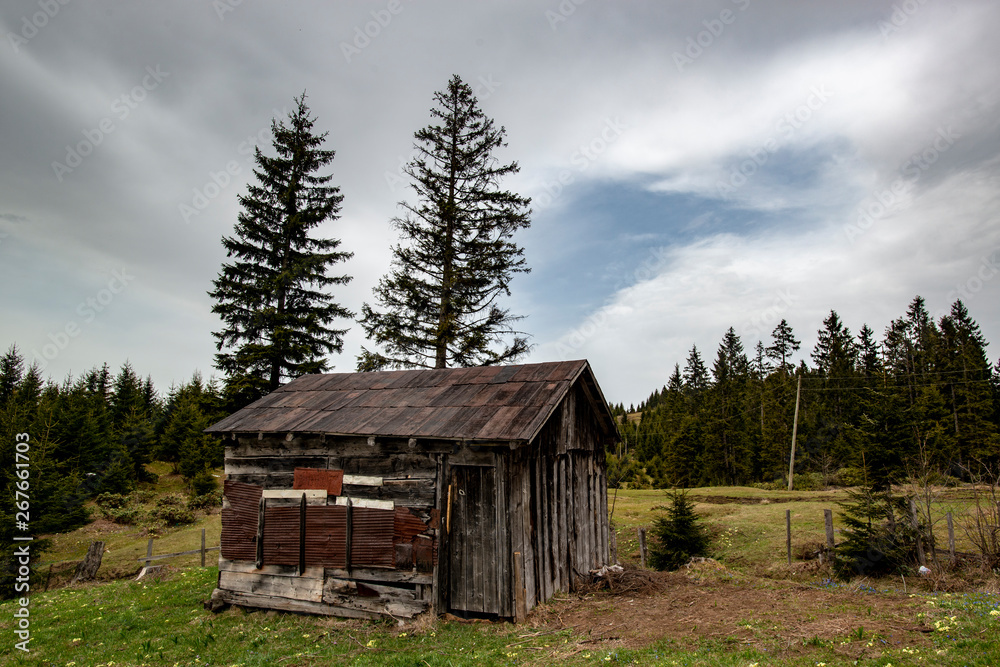 Old house and nature in the mountains Old house and nature in the mountains