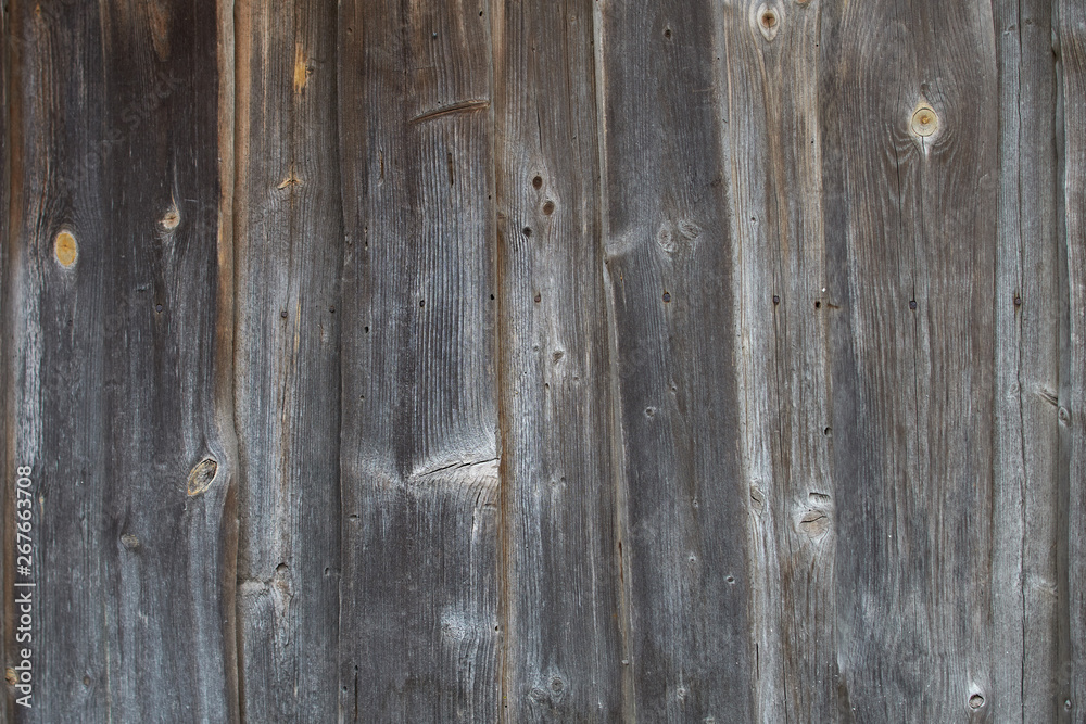 Naklejka premium closeup of old wood planks texture background