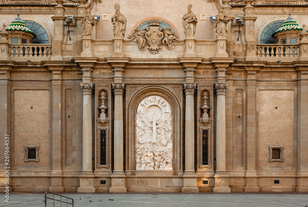 View of Basilica Pilar in Zaragoza , Spain. View of Basilica Pilar in Zaragoza , Spain.