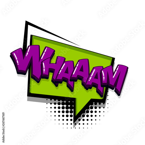Pop art comic text