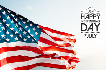 American flag for Memorial Day, 4th of July or Labour Day.
