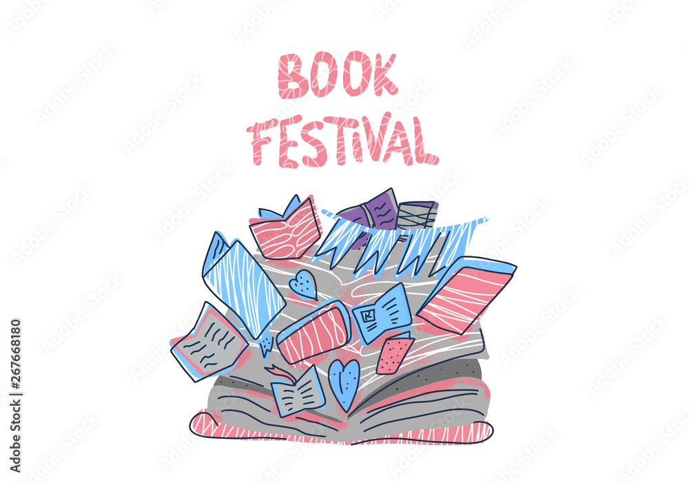 Obraz premium Book concept. Vector illustration.