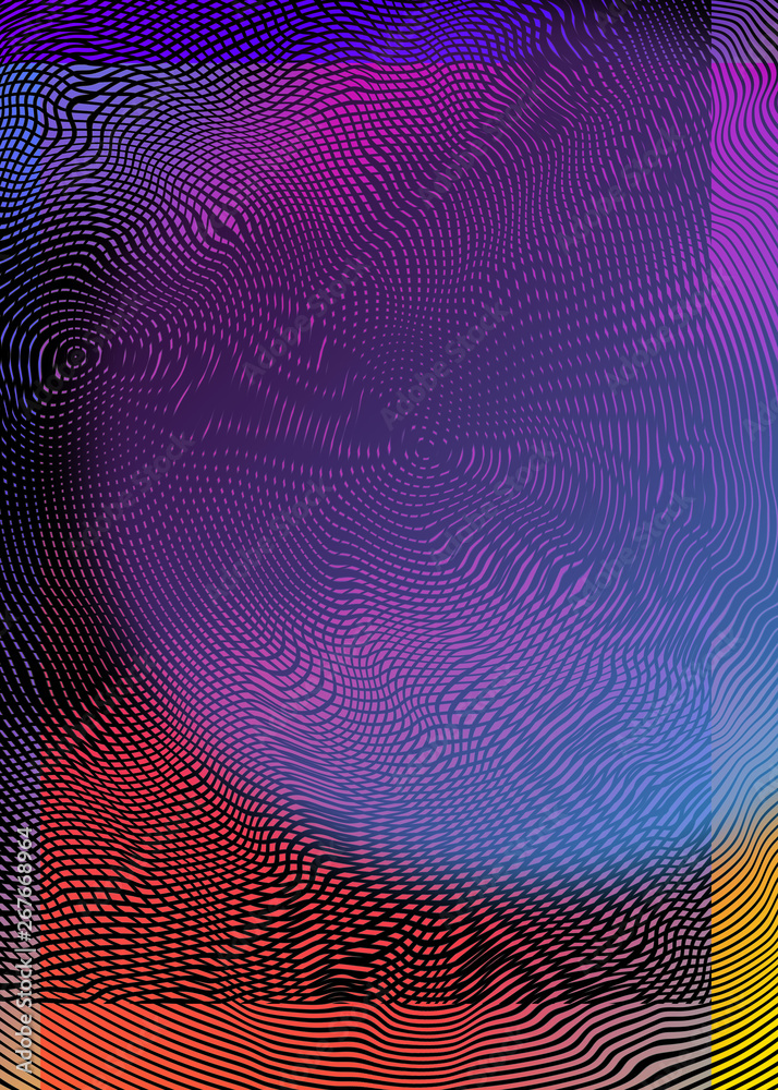 Fototapeta premium Colorful abstract digital collage. Extra large cover design.