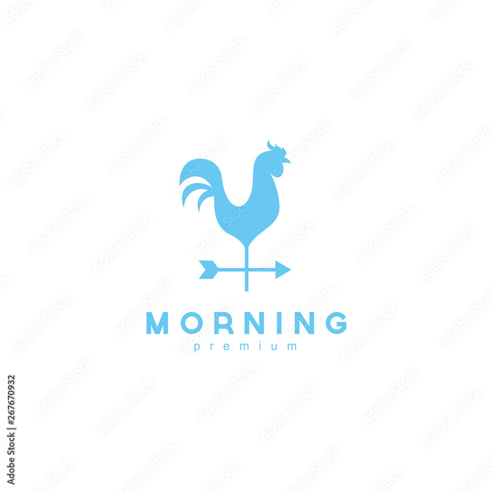 Fototapeta premium rooster abn arrow logo template vector illustration design