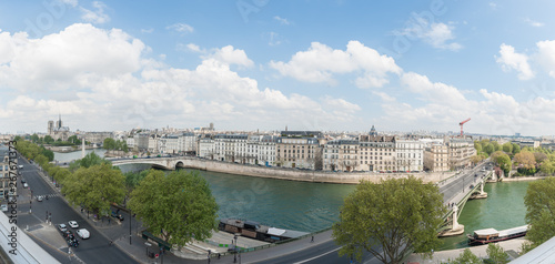 France, Paris, panoramic view from Institut du monde arabe