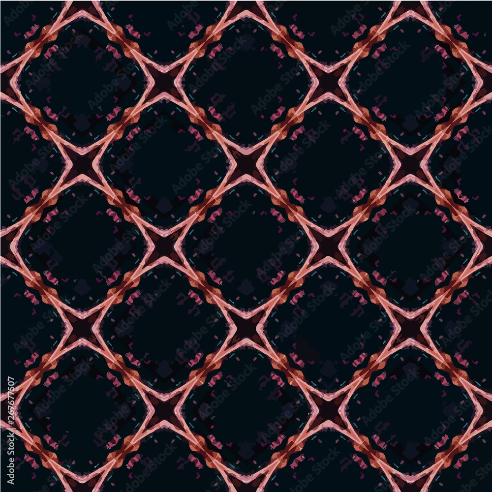 Fototapeta premium Abstract seamless pattern in geometric ornamental style. Modern stylish abstract texture.