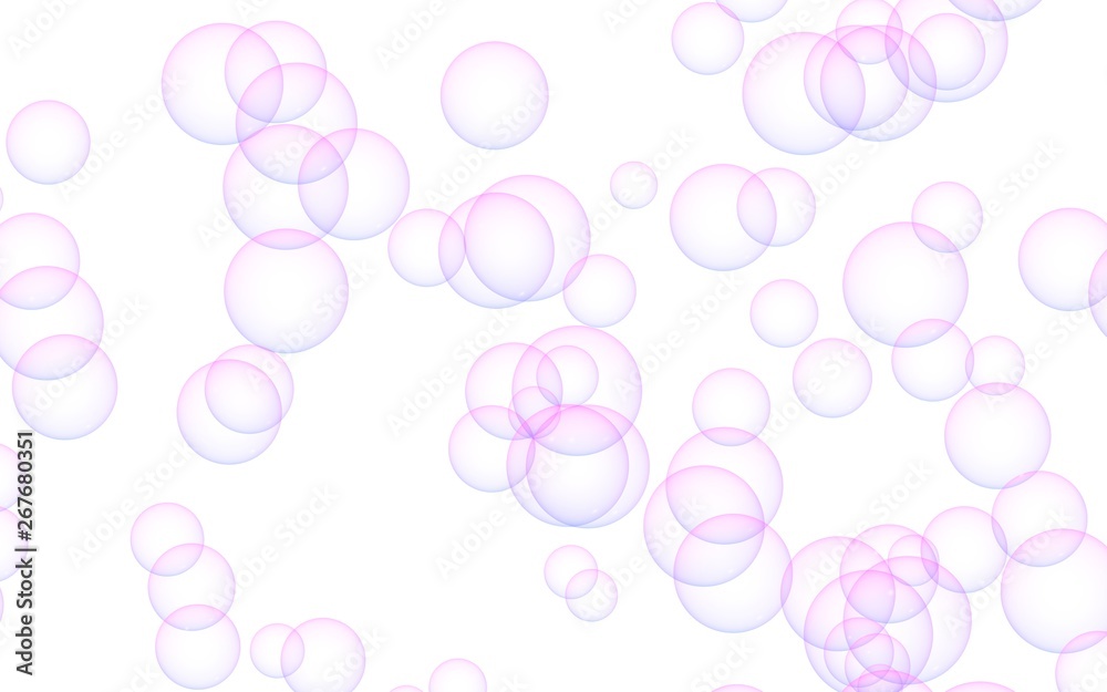 Pink colored background with purple bubbles. Wallpaper, texture purple balloons. 3D illustration Pink colored background with purple bubbles. Wallpaper, texture purple balloons. 3D illustration