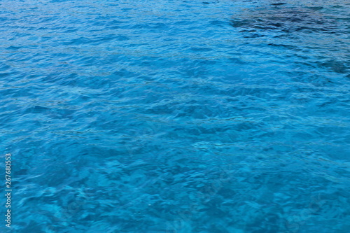 Sea blue water