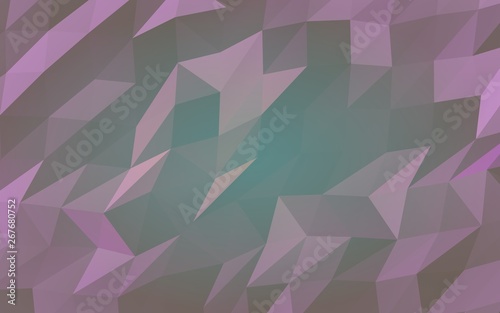 Fototapeta Naklejka Na Ścianę i Meble -  Abstract triangle geometrical violet background. Geometric origami style with gradient. 3D illustration
