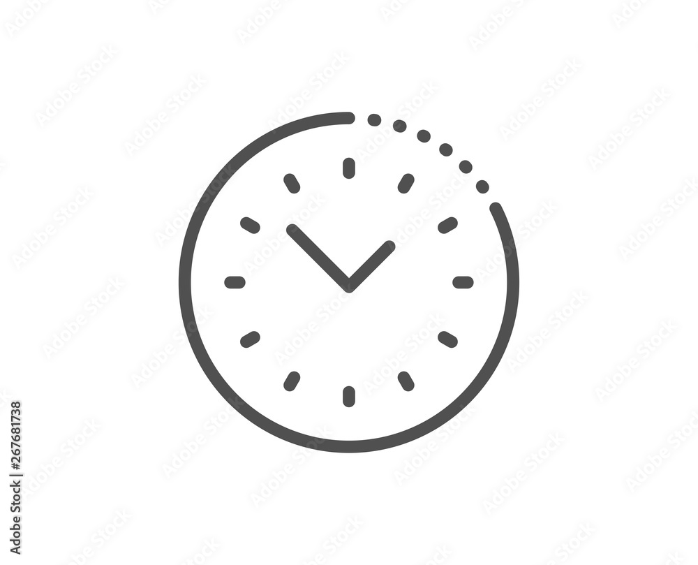 Time management line icon. Clock sign. Watch symbol. Quality design element. Linear style time management icon. Editable stroke. Vector Time management line icon. Clock sign. Watch symbol. Quality design element. Linear style time management icon. Editable stroke. Vector