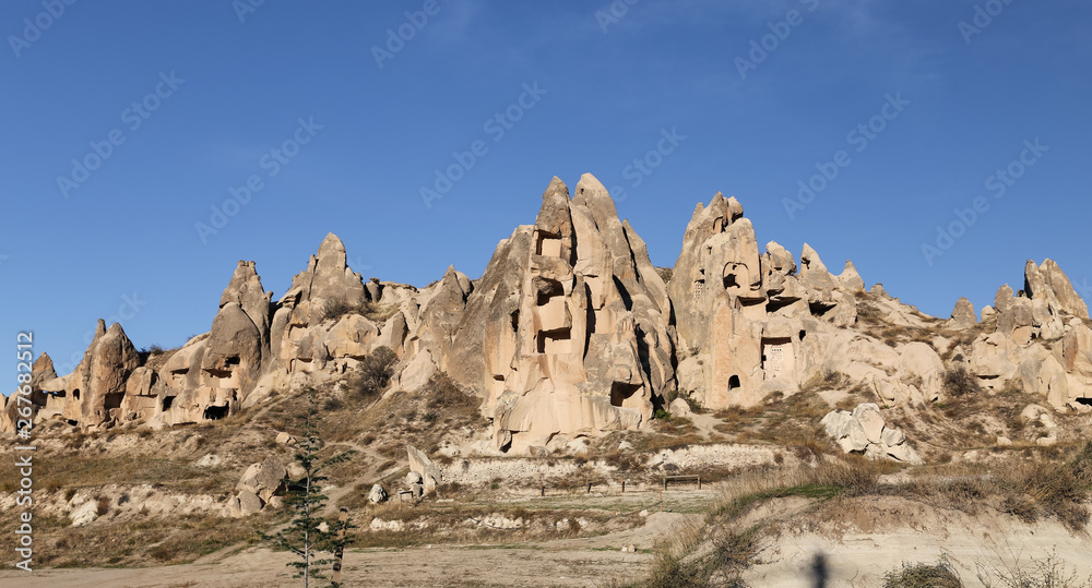 Fototapeta premium Rock Formations in Cappadocia, Nevsehir, Turkey