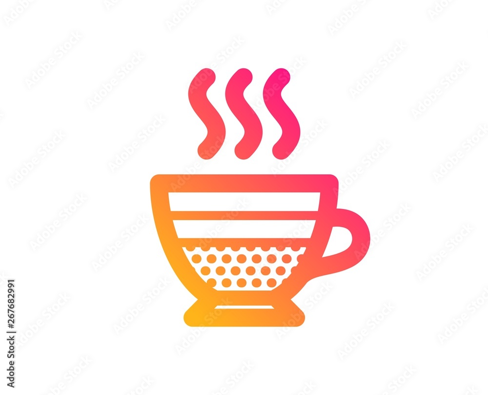 Cafe creme icon. Hot drink sign. Beverage symbol. Classic flat style. Gradient cafe creme icon. Vector Cafe creme icon. Hot drink sign. Beverage symbol. Classic flat style. Gradient cafe creme icon. Vector