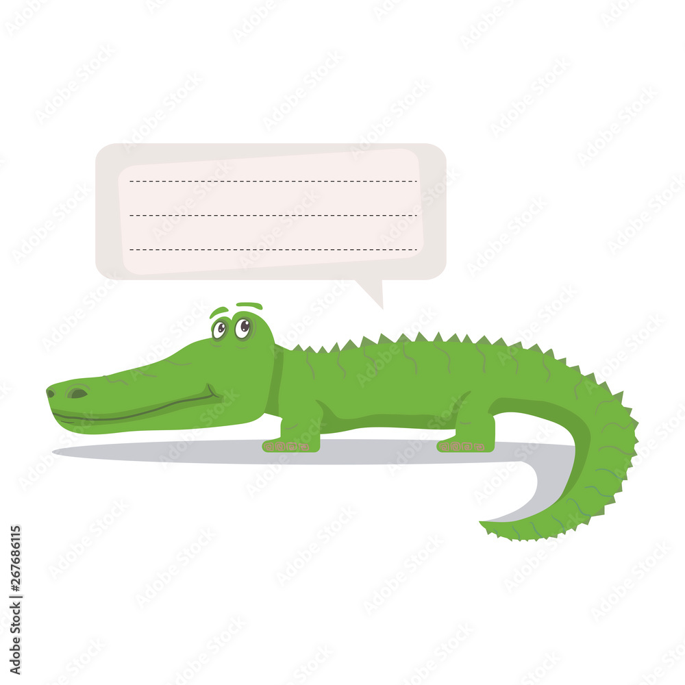 Obraz premium Alligator vector illustration