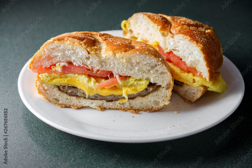 Sausage Egg Breakfast Sandwich Sausage Egg Breakfast Sandwich