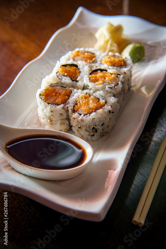 Spicy Shrimp Crunchy Sushi Roll