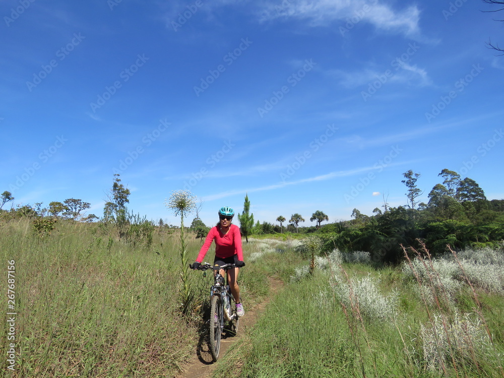  mountain biking woman