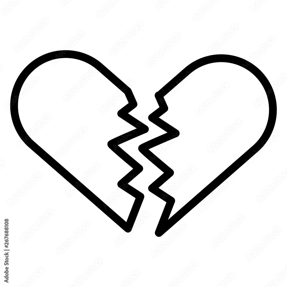 Fototapeta premium broken heart love