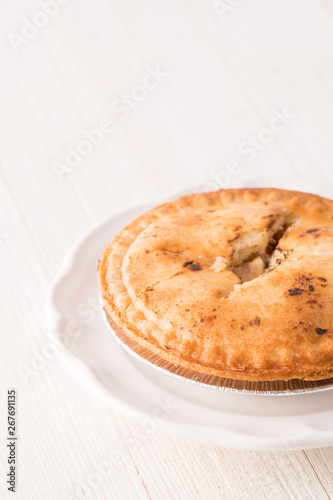Small sweet apple pie dessert