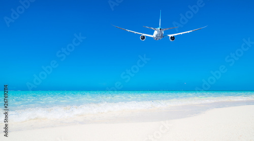 Fototapeta Samolot / plaża