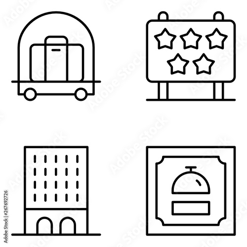 Wallpaper Mural Hotel Vector Line Icon Set Torontodigital.ca