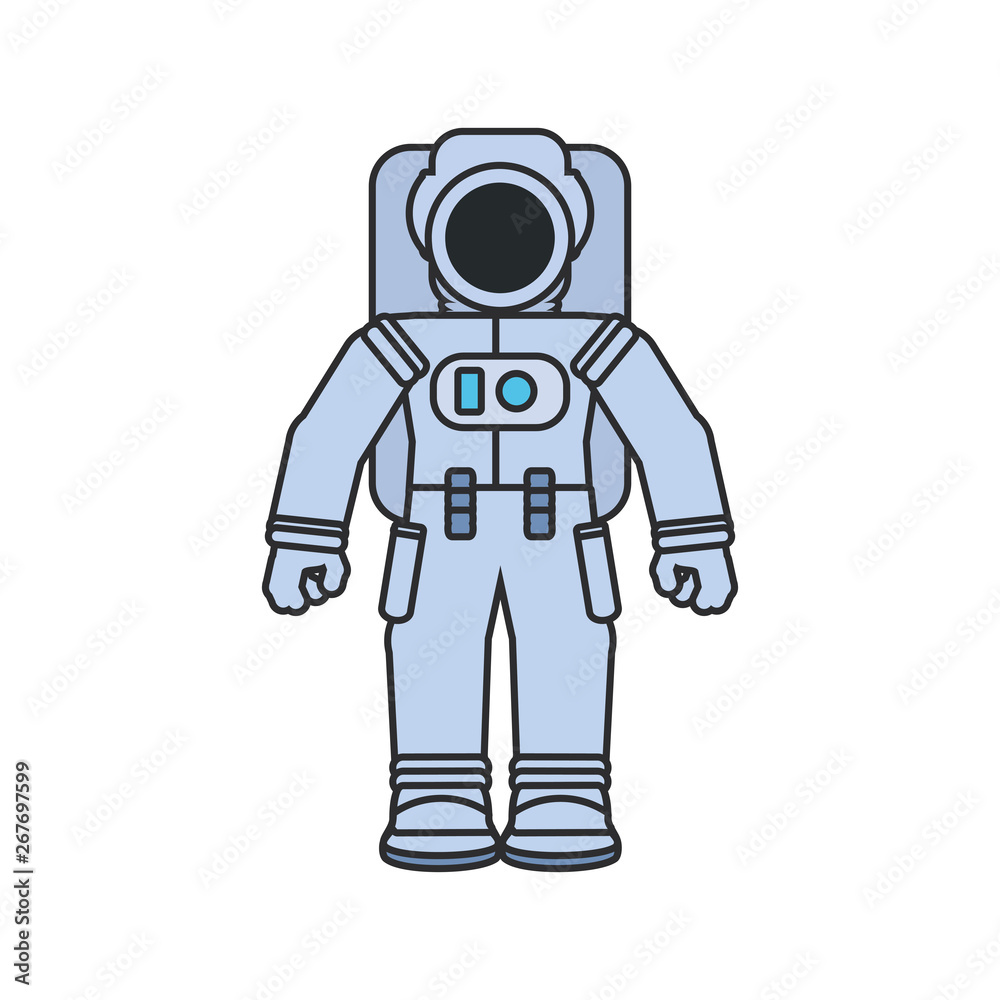 astronaut suit isolated icon astronaut suit isolated icon
