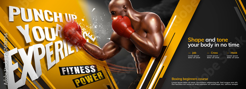 Professional boxing gym class