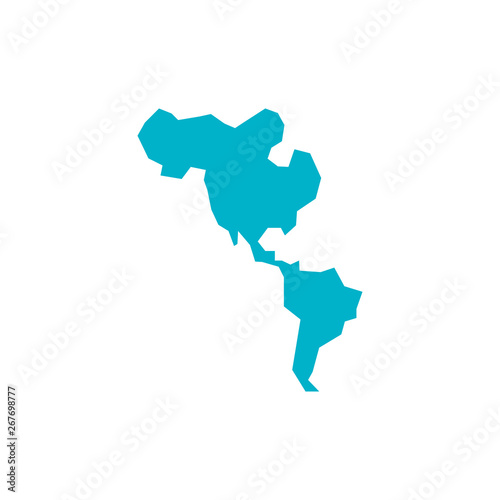 american continent maps silhouette