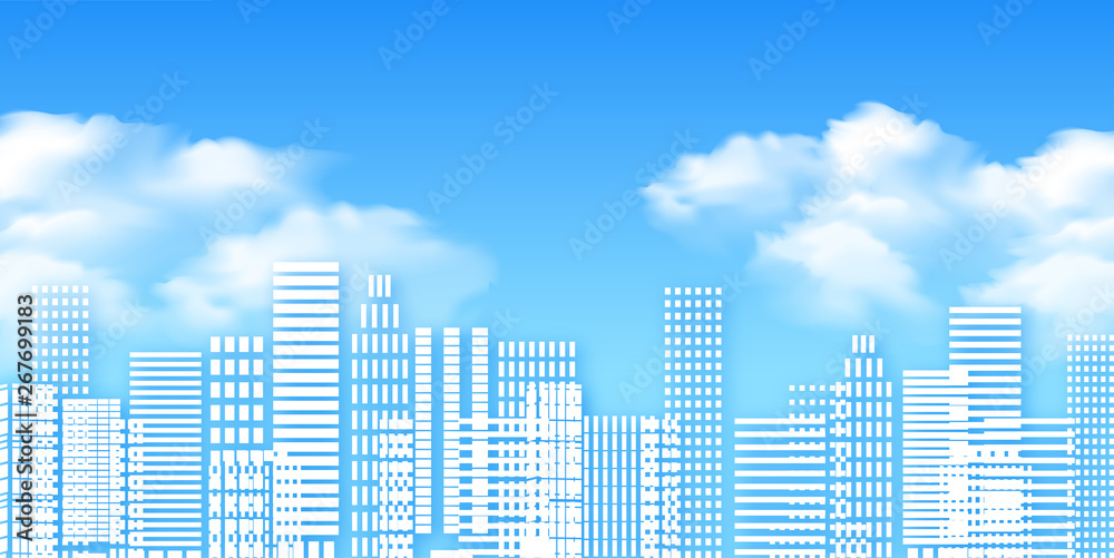 ビル 空 風景 背景 ビル 空 風景 背景
