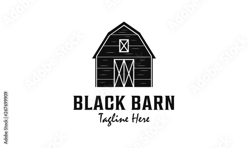 Barn vintage logo vector illustration