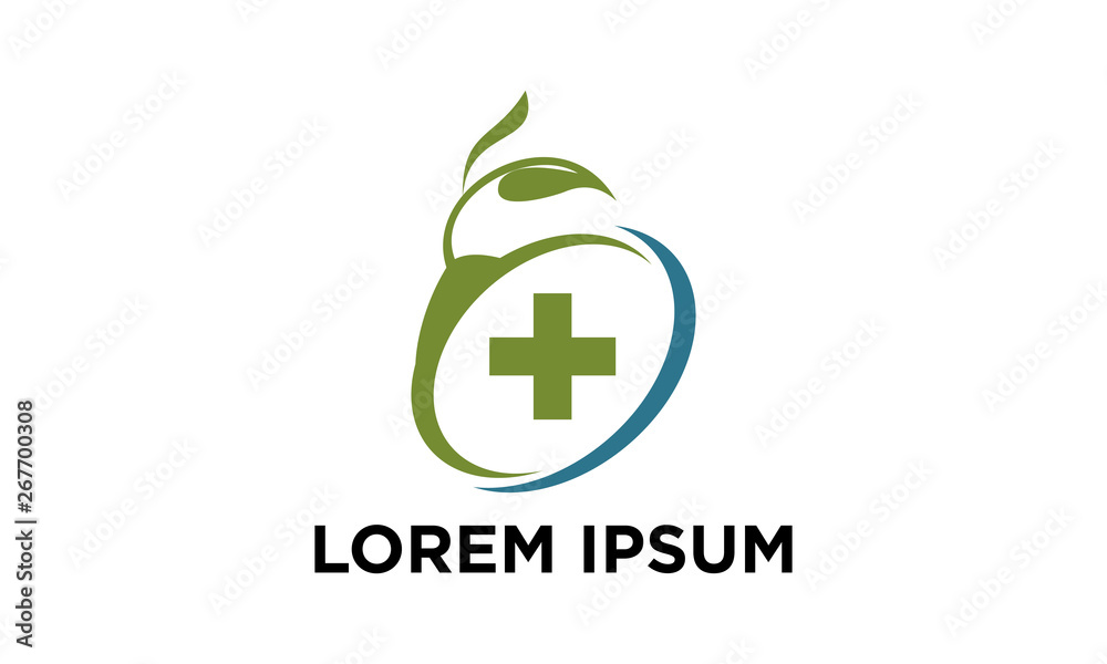 Cannabis and medical logo design Cannabis and medical logo design