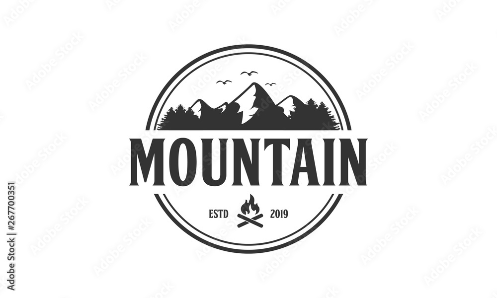 Mountain adventure logo design Mountain adventure logo design