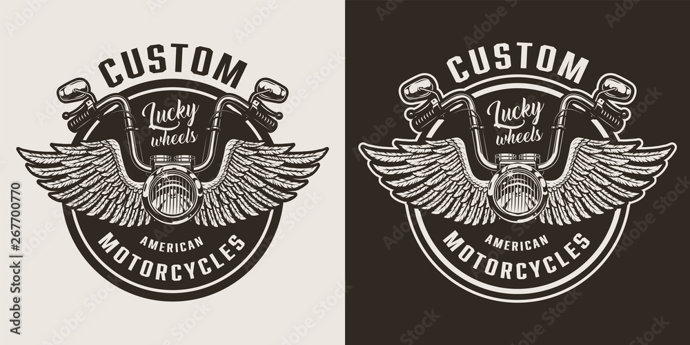 Custom motorcycle emblem