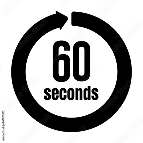 Clock , timer (time passage) icon / 60 seconds