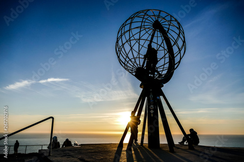 Landscape view in Nordkapp North Cape Norway Europe