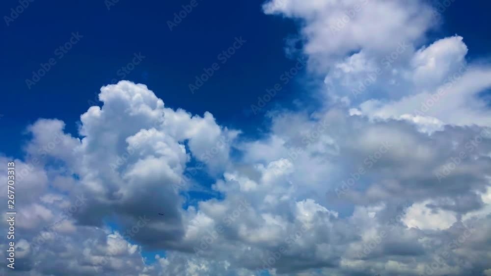 formation of storm clouds in the blue sky formation of storm clouds in the blue sky