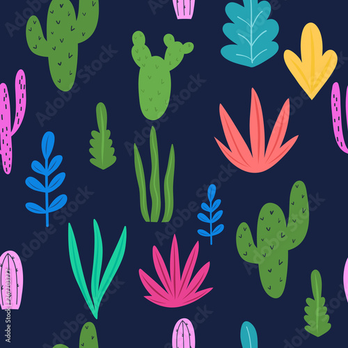 Leaves  and plants hand drawn in trendy style.Creative vector illustration.Sketch for wrapping paper  floral textile  background fill  fabric.