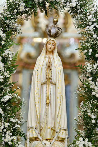 Foto Statue of the image of Our Lady of Fatima