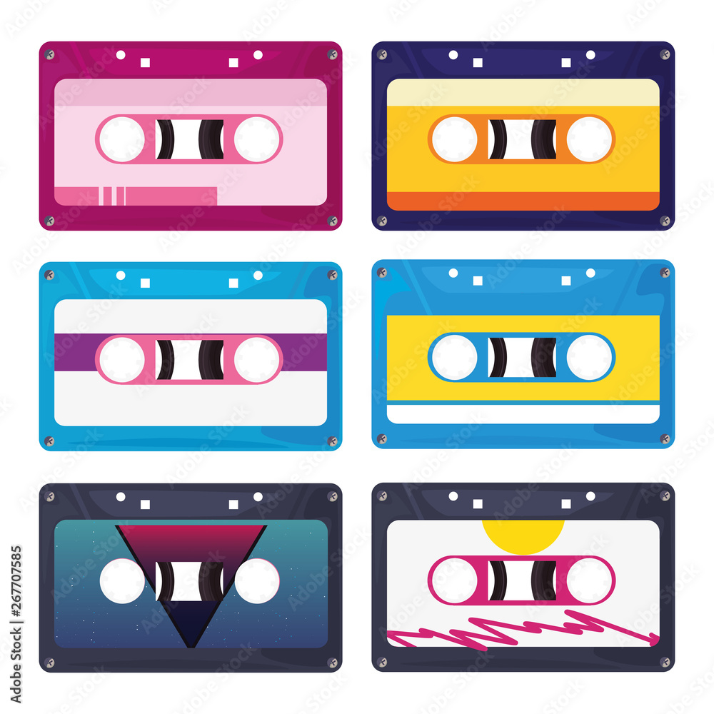 Fototapeta premium retro 80s style