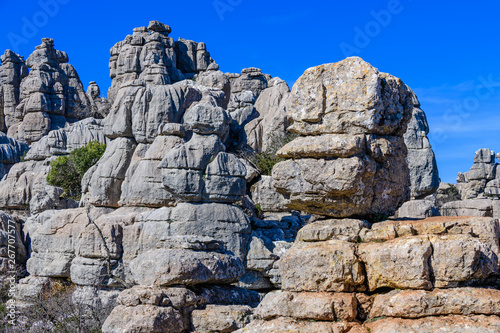 El Torcal de Antequera is a nature reserve located to the south of the city of Antequera, in the province of Andalusia. Spain © alexanderkonsta