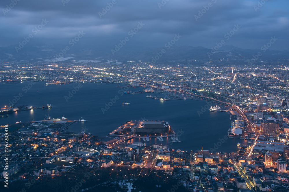 Obraz premium 函館山の夜景2（Night view of Mt. Hakodate）