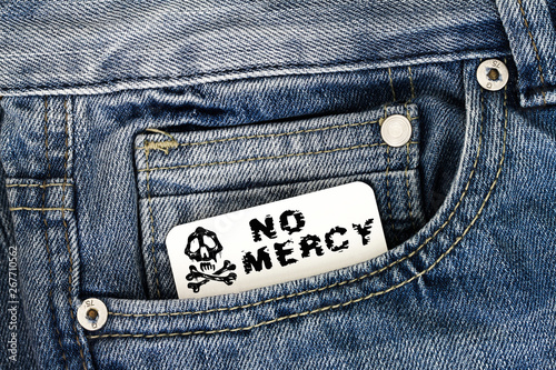 Bild auf Leinwand No mercy