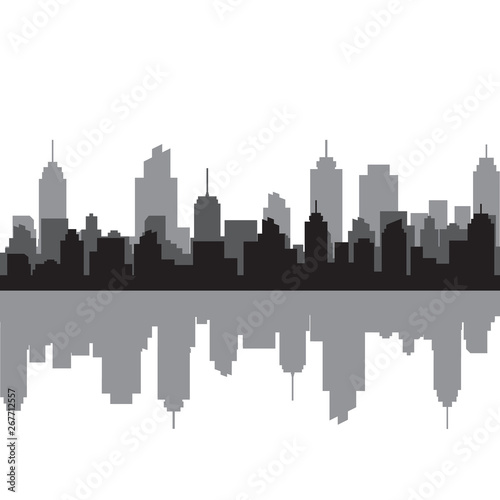 Modern City Skyline Vector © Background_GG