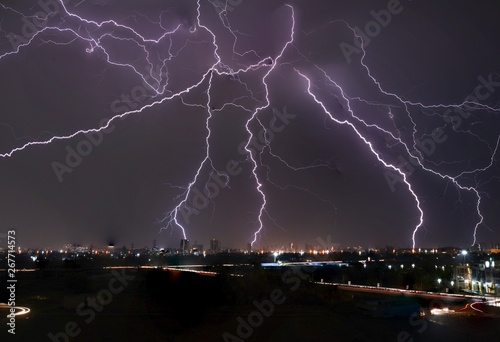 Lightning gurgaon weather