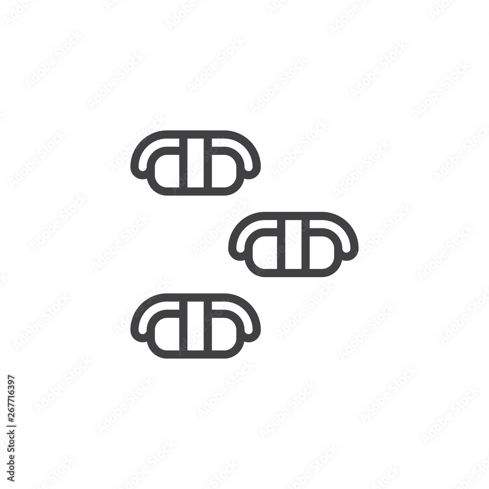 Sashimi line icon. linear style sign for mobile concept and web design. Sushi asian food outline vector icon. Japanese seafood symbol, logo illustration. Pixel perfect vector graphics Sashimi line icon. linear style sign for mobile concept and web design. Sushi asian food outline vector icon. Japanese seafood symbol, logo illustration. Pixel perfect vector graphics