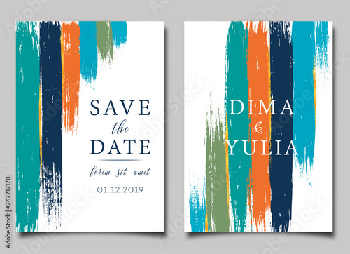 Wedding invitation or anniversary card templates