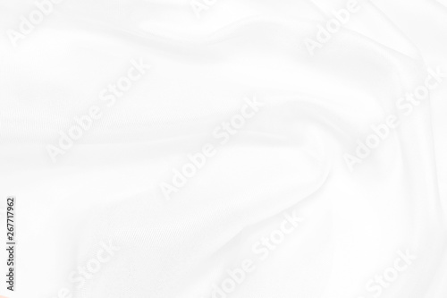 White silk fabric, White cloth background abstract with soft waves.