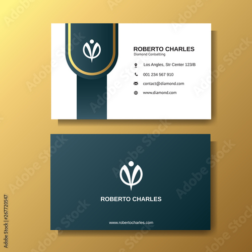 Modern luxury business card background template