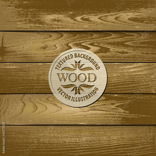 brown wood background containing: five textured footboards for horizontal and vertical wood siding, this pattern is ideal for web banners, website templates, dark backdrops, eps10 vector illustration
