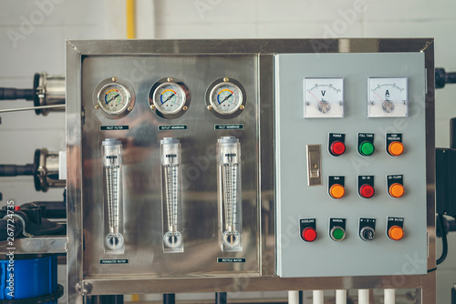 Fotografie Water Filter Pressure Gauge